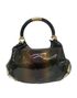 Babouska Hobo, &pound;275, Handbags, Brown, Patent Leather, Back view